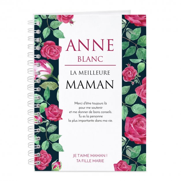 Carnet de notes personnalisé pour maman