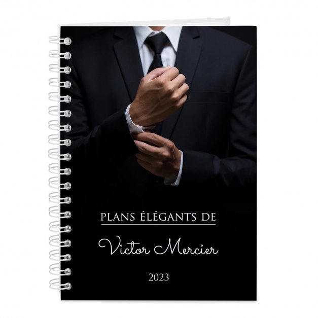Carnet de notes personnalisé pour gentleman