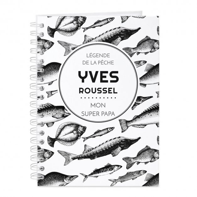 Carnet de notes personnalisé pour pêcheur