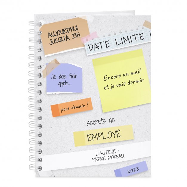 Carnet de notes personnalisé pour employé