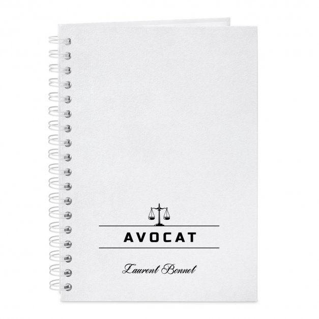 Carnet de notes personnalisé pour avocat