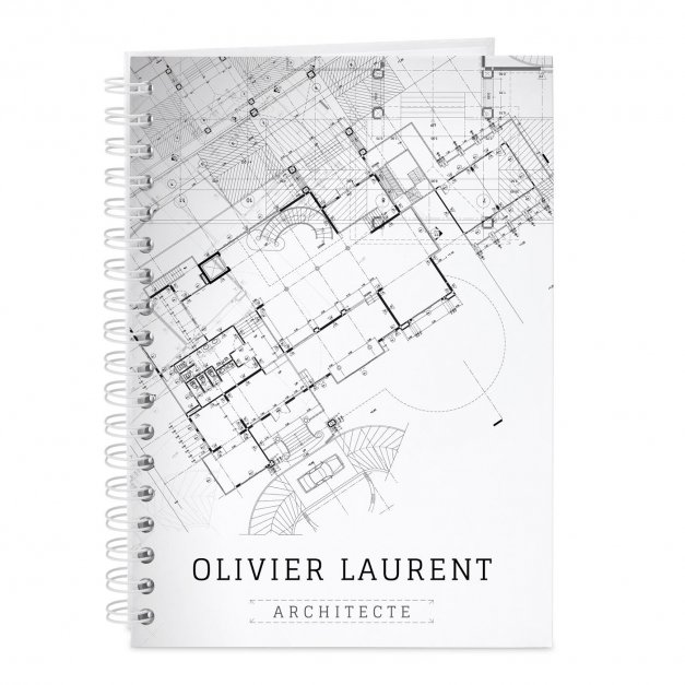 Carnet de notes personnalisé pour architecte