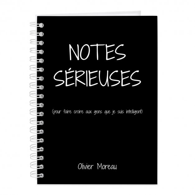 Carnet de notes personnalisé pour étudiant