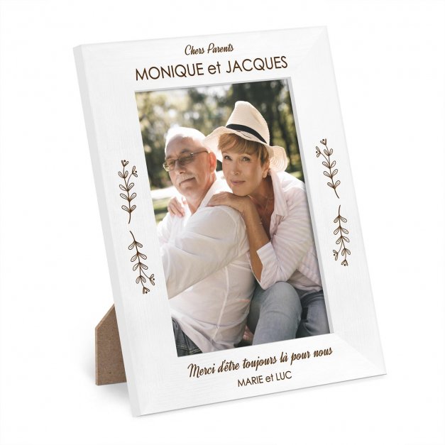 Cadre photo personnalisé en bois pour fille pour première communion