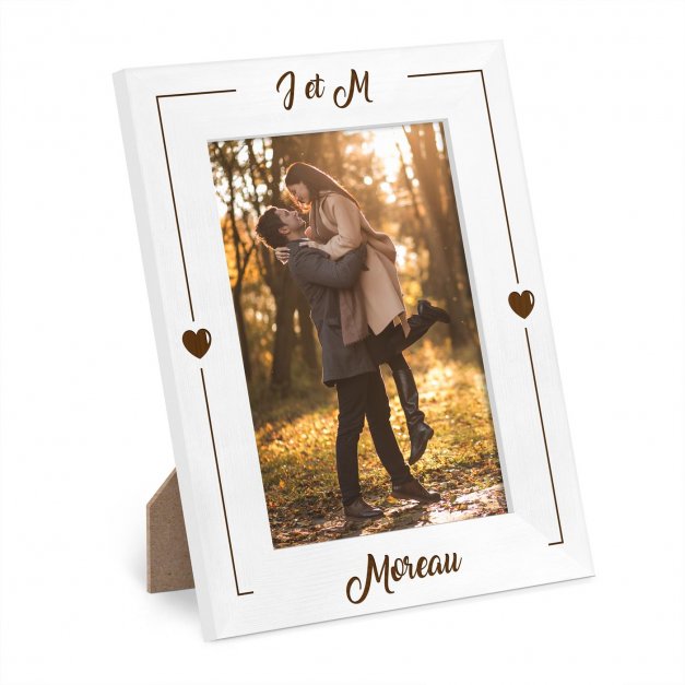 Cadre photo personnalisé en bois pour fille naissance