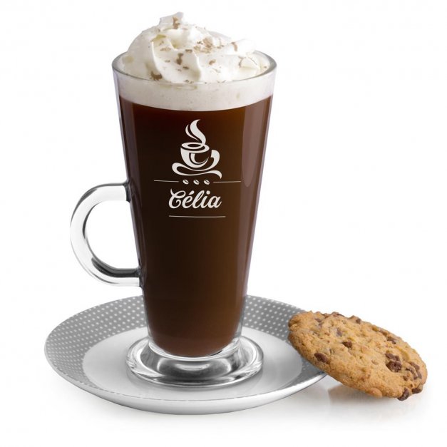 Verre à café personnalisé pour l'anniversaire de maman