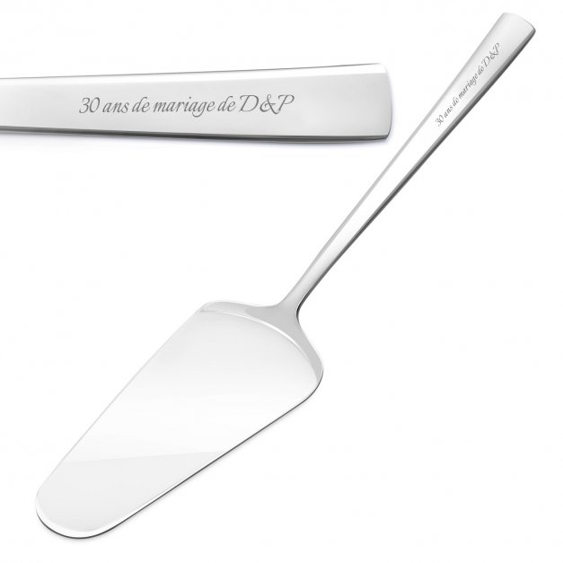 Pelle à tarte avec gravure pour parents pour 30 ans de mariage