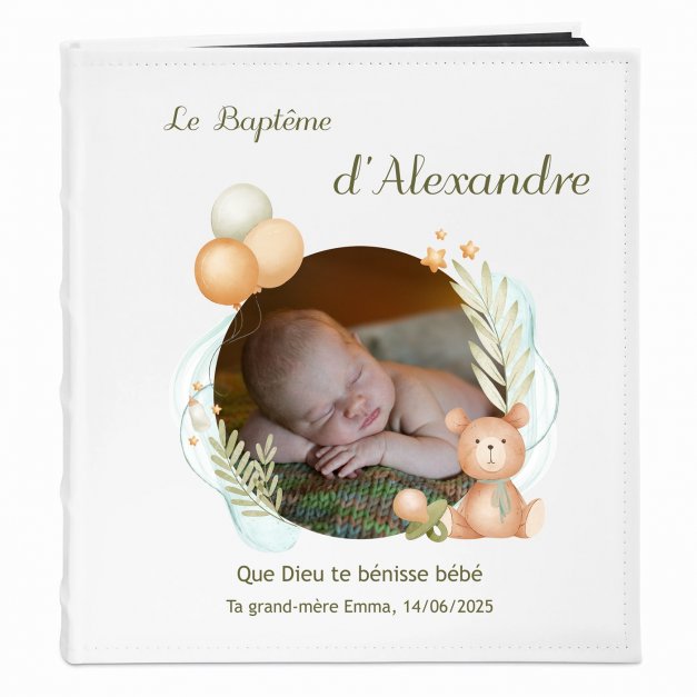 Album photo avec votre photo personnalisée pour garçon pour communion