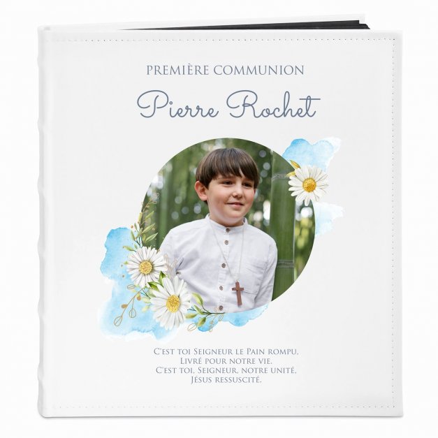 Album photo avec votre photo personnalisée pour garçon pour sa communion