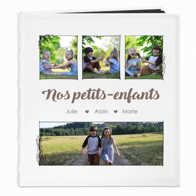 Album photo avec votre photo personnalisée pour grand-mère et grand-père