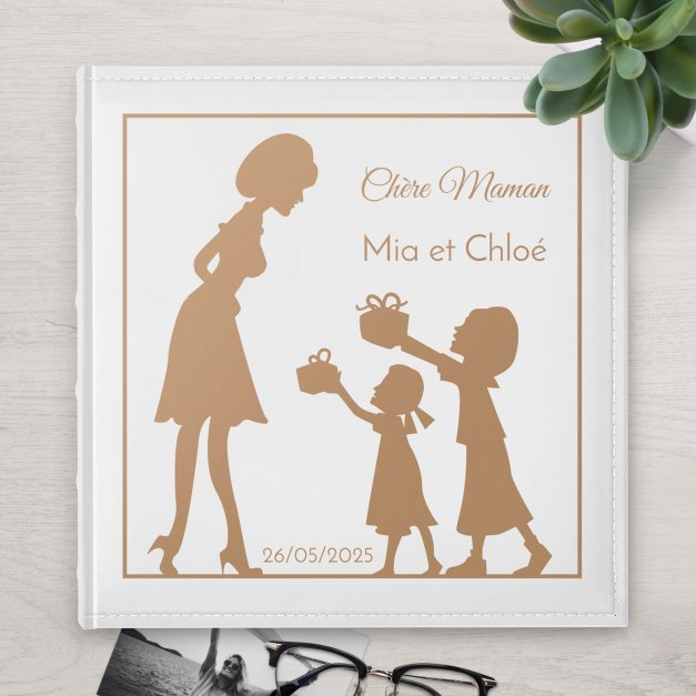 Album photo grand format avec personnalisation pour la fête des mères