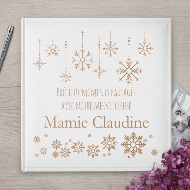 Album photo grand format avec personnalisation pour mamie pour Noël