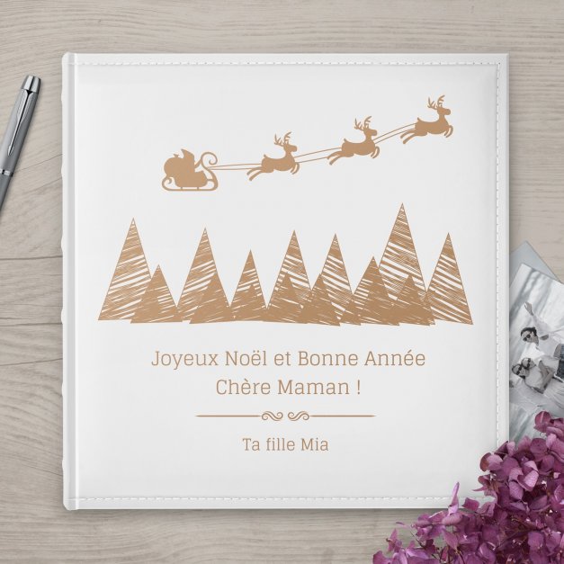 Album photo grand format avec personnalisation pour maman pour Noël