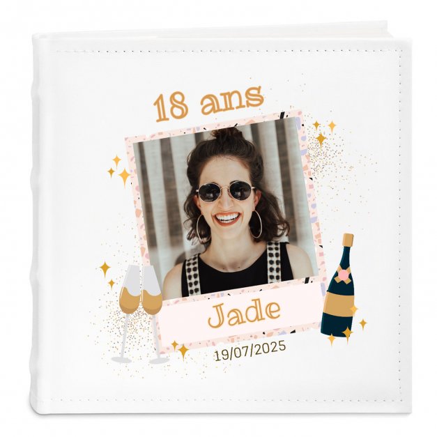Album photo avec personnalisation et votre photo pour une copine pour ses 18 ans