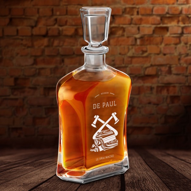 Carafe à whisky avec gravure pour homme