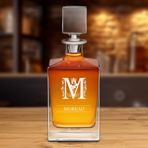 Carafe à whisky Cube avec personnalisation pour un gentleman