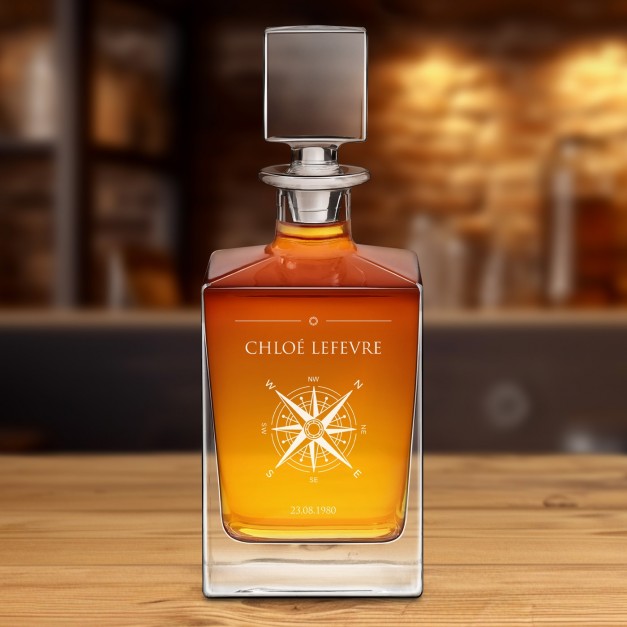 Carafe à whisky Cube avec gravure pour femme pour anniversaire