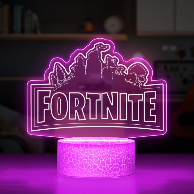 Lampe LED 3D avec impression Fortnite