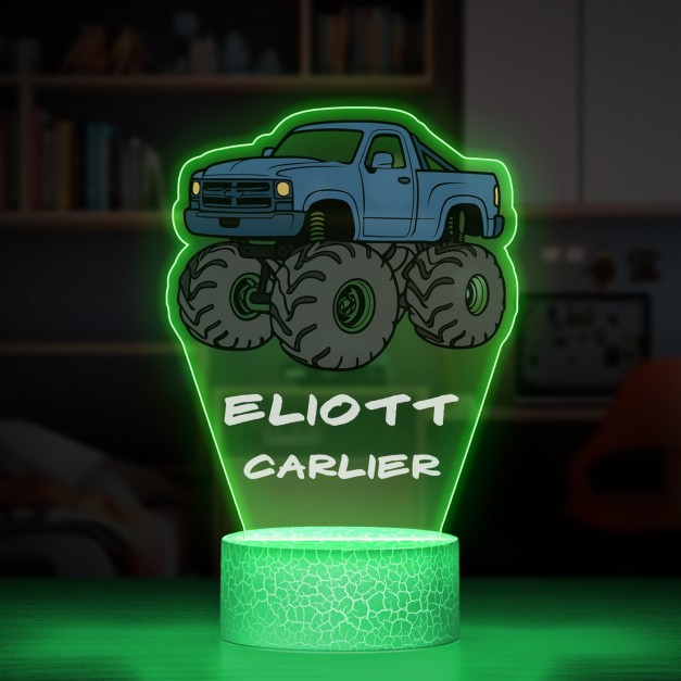 Lampe LED 3D avec impression Monster Truck