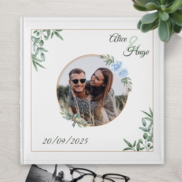 Album photo 10x15 avec photo imprimée sur la couverture livre de mariage