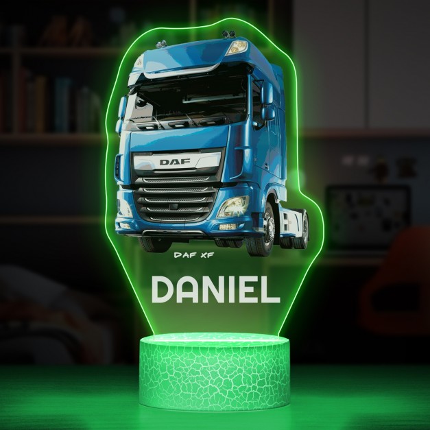 Lampe LED 3D avec impression camion DAF XF