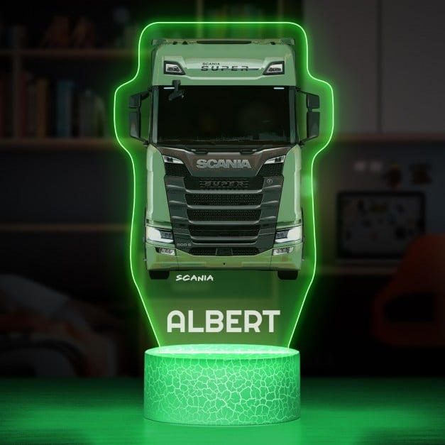 Lampe LED 3D avec impression camion SCANIA