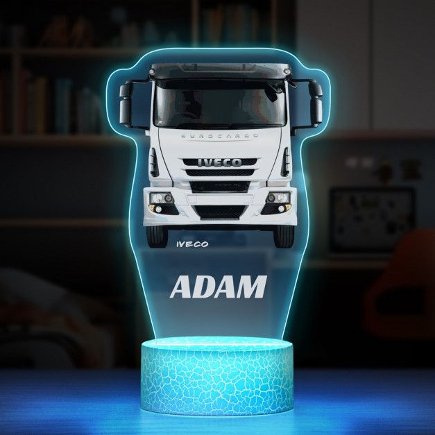 Lampe LED 3D avec impression camion Iveco
