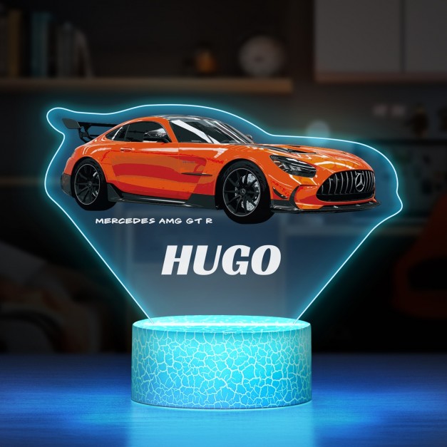 Lampe LED 3D avec impression Mercedes  