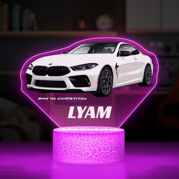Lampe LED 3D avec impression BMW