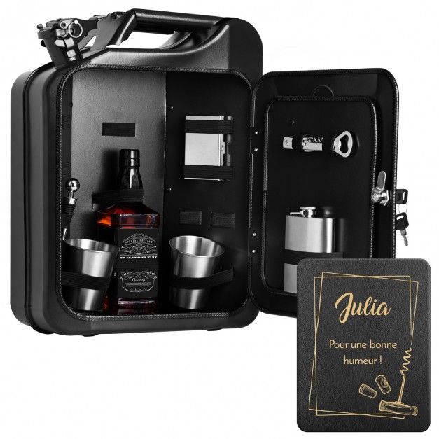 Jerrycan Mini Bar avec accessoires et gravure pour EVJF