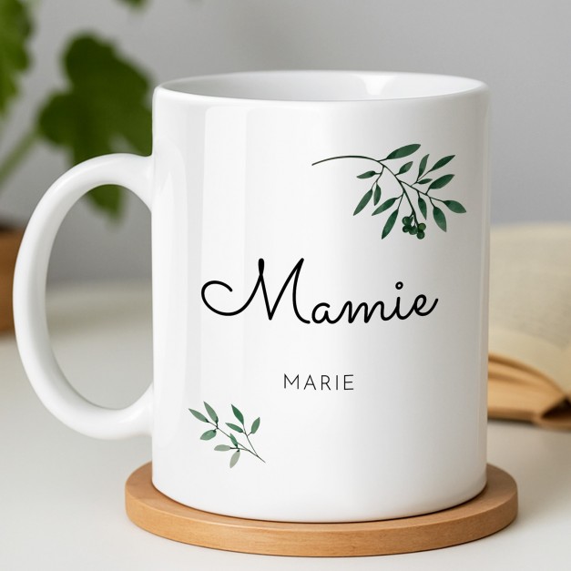 Mug blanc en céramique avec photo pour grand mère anniversaire