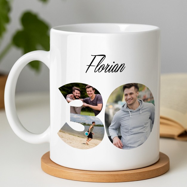 Mug blanc en céramique avec impression pour lui homme 30 ans anniversaire