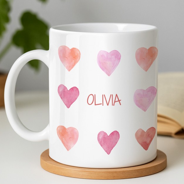 Mug blanc en céramique avec impression pour elle femme saint valentin