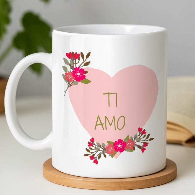Mug blanc en céramique avec impression pour petit copain anniversaire de couple