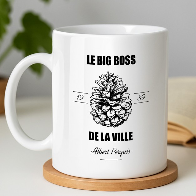 Mug blanc en céramique avec impression pour homme anniversaire