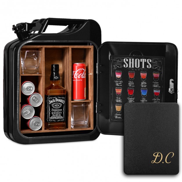 Jerrycan Minibar avec gravure pour patron