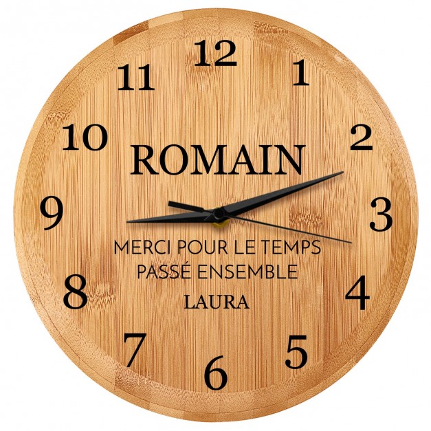 Horloge murale personnalisée pour mari partenaire