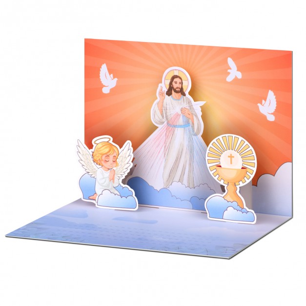 Carte 3D Baptême Communion
