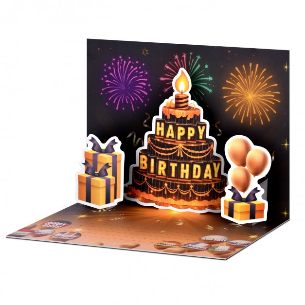Carte 3D Anniversaire