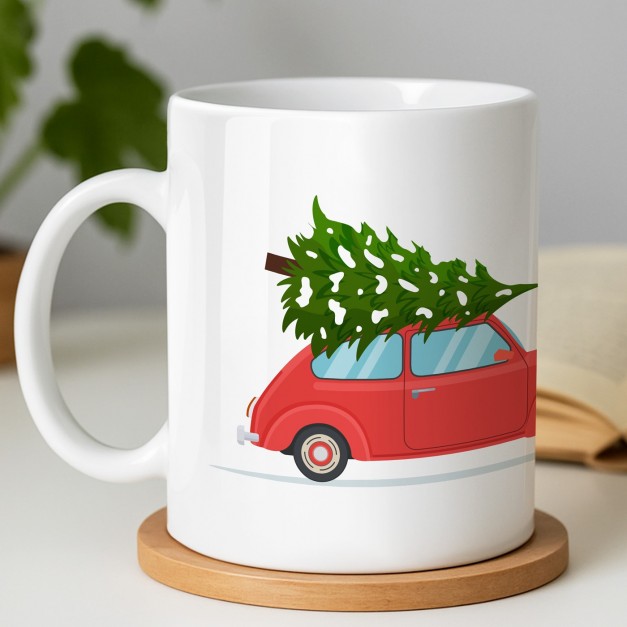 Mug blanc en céramique avec impression pour elle lui saint nicolas