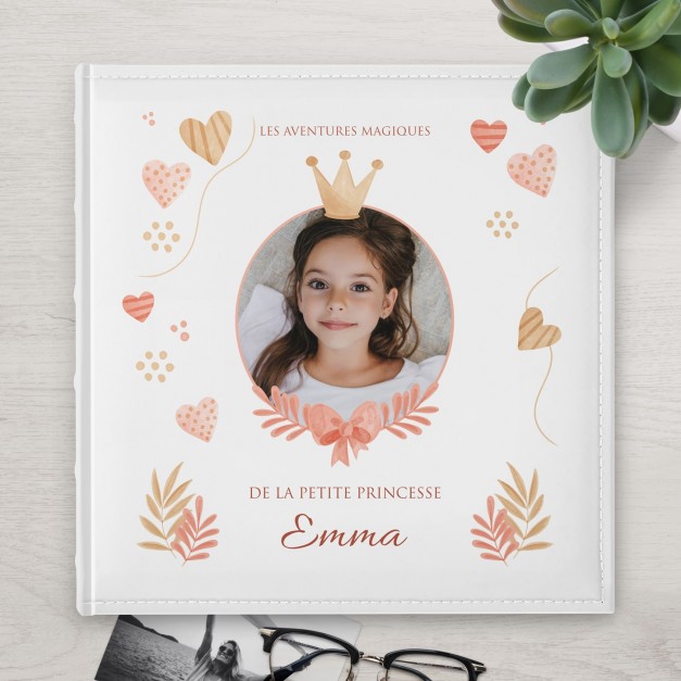 Album photo 10x15 avec photo imprimée sur la couverture pour fille anniversaire