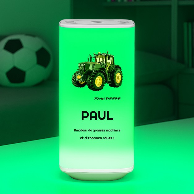Veilleuse LED avec impression pour un garçon fan des tracteurs