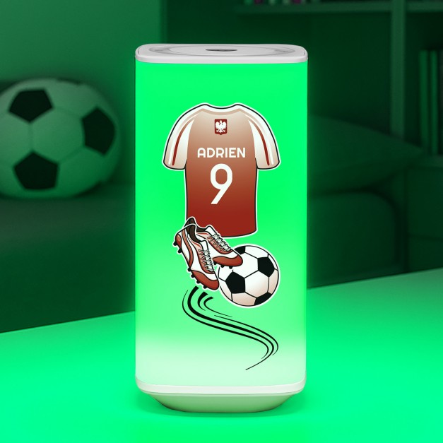 Veilleuse LED avec impression pour un petit fan de foot