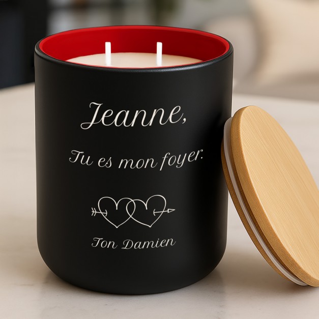 Bougie en cire de soja personnalisée pour une femme exceptionnelle pour l'anniversaire de mariage