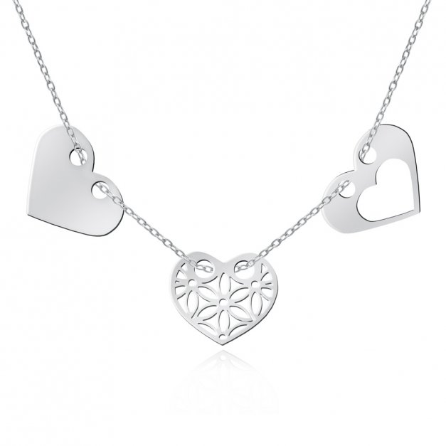 Collier en argent massif 925 (millièmes) avec gravure pour une épouse