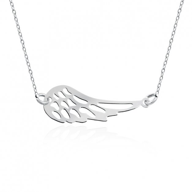 Collier en argent massif 925 (millièmes) avec gravure pour marraine
