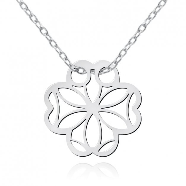 Collier en argent massif 925 (millièmes) avec gravure pour maman