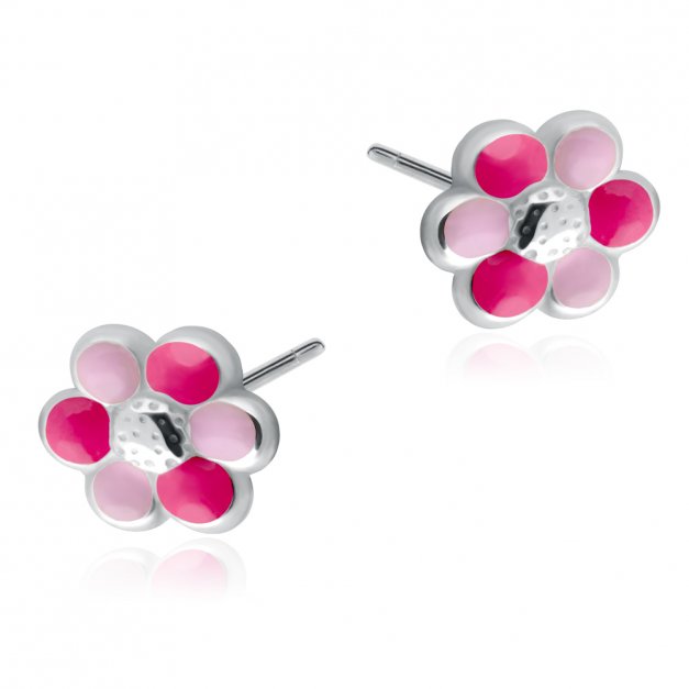Boucles d'oreilles en argent massif 925 (millièmes) pour une nièce