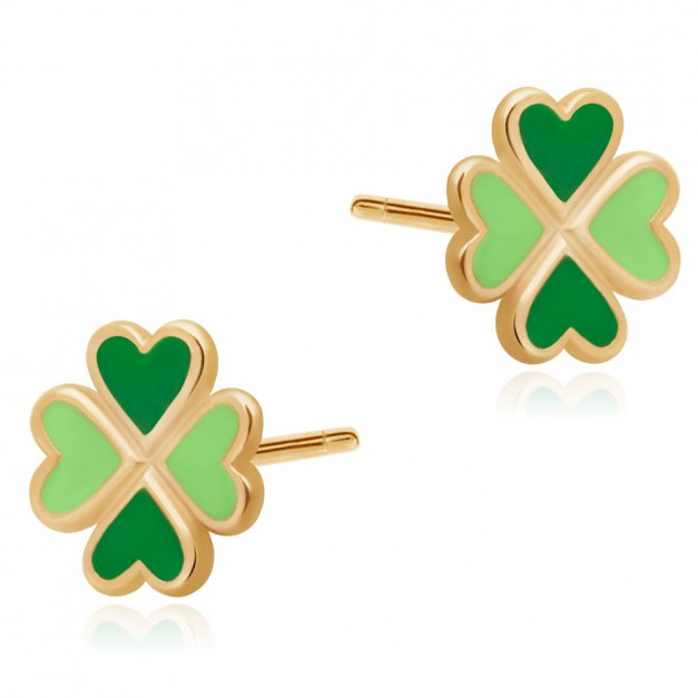 Boucles d'oreilles en or 8 carats pour une petite-fille