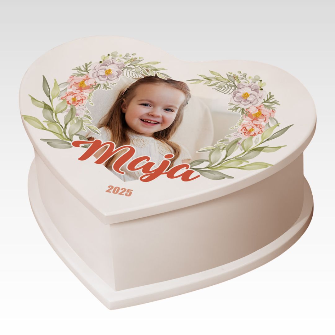 Boîte à bijoux avec votre photo